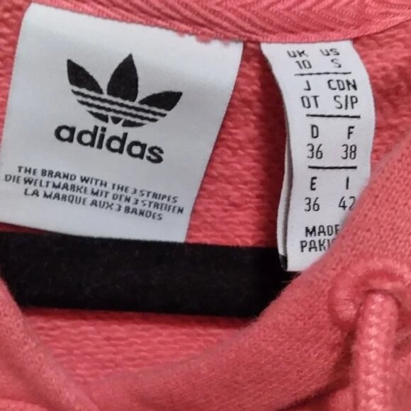 Adidas Trefoil Logo Red Pullover Hoodie - Picture 6 of 7